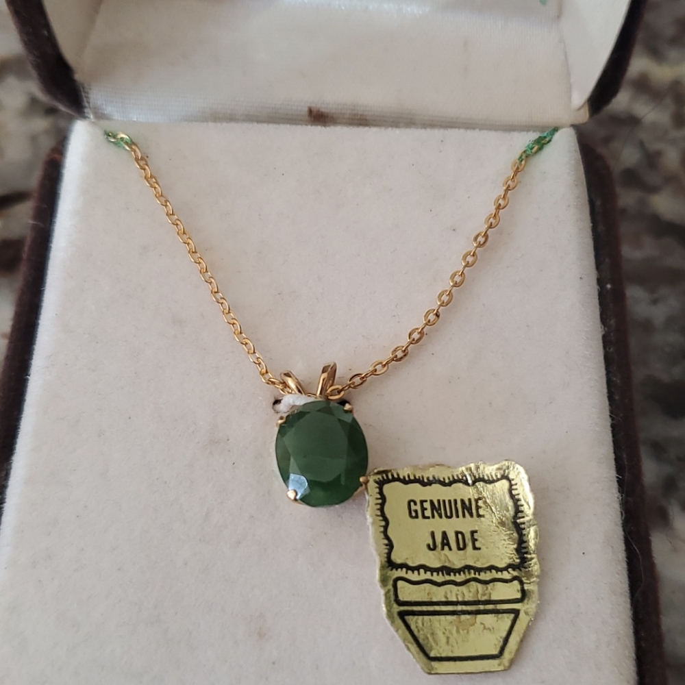 Genuine jade necklace